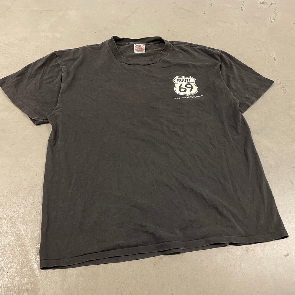 Vintage faded route 69 funny t-shirt